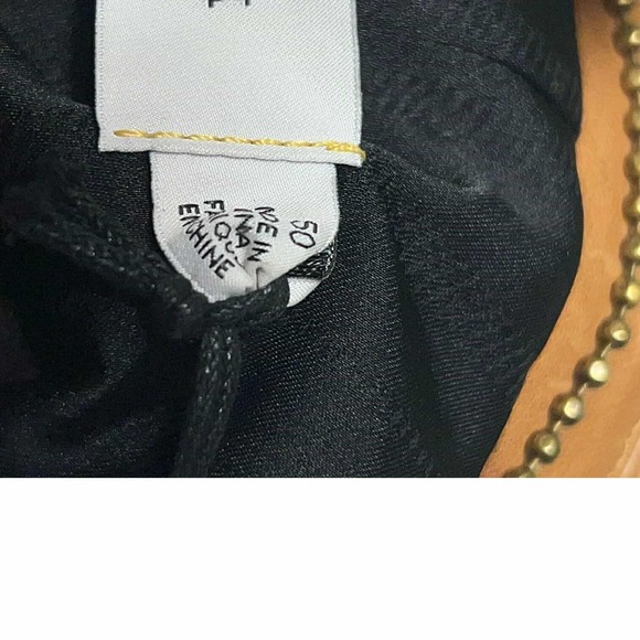 Coach Sheep Leather Brown Men's Biker Motorcycle Jacket Size 50 Zipped Pockets - Picture 14 of 16